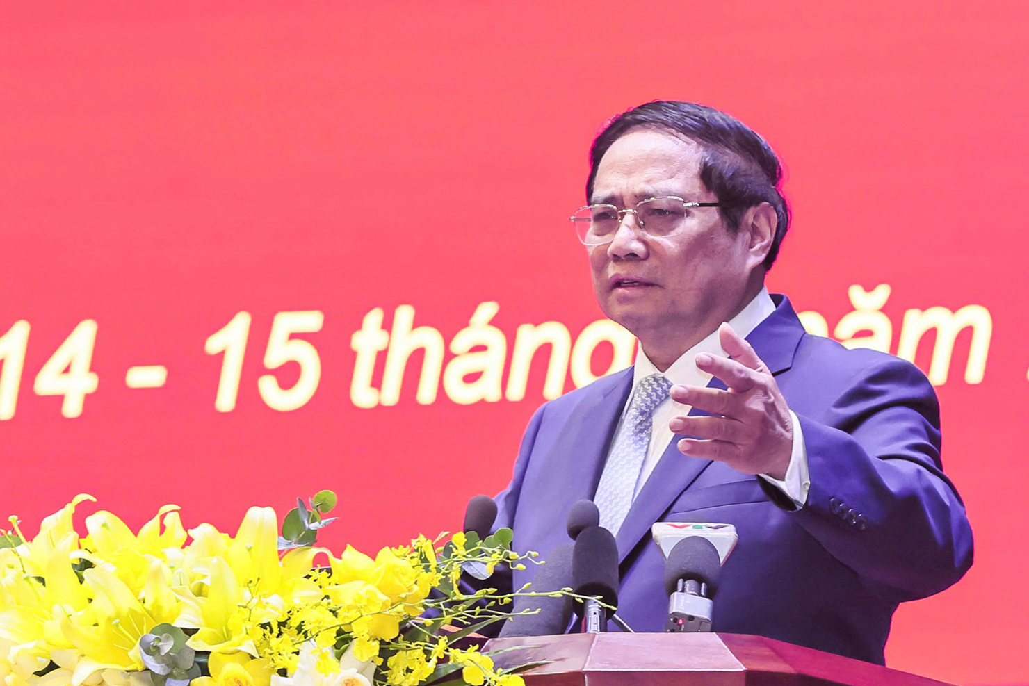 Thủ tướng Phạm Minh Chính phát biểu tại Hội nghị.