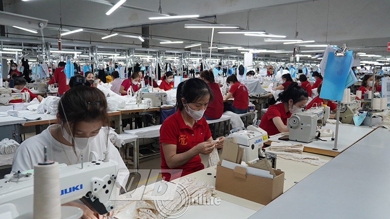 Công nhân nhà máy may làm việc trong các KCN, KKT tỉnh Quảng Bình