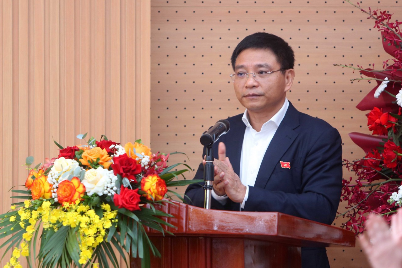 Bí thư Đảng uỷ, Bộ trưởng Bộ Tài chính Nguyễn Văn Thắng phát biểu chỉ đạo Đại hội. Ảnh: Đức Minh