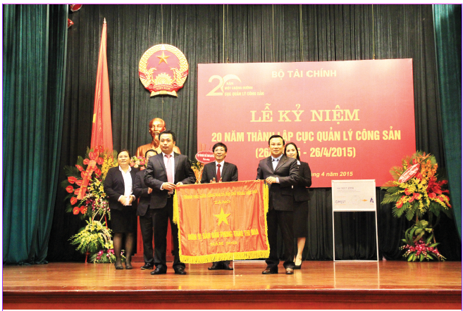 Cục Quản lý Công sản kỷ niệm 20 năm thành lập và đón nhận danh hiệu Đơn vị dẫn đầu phong trào thi đua do Chính phủ trao tặng (tháng 4/2015).