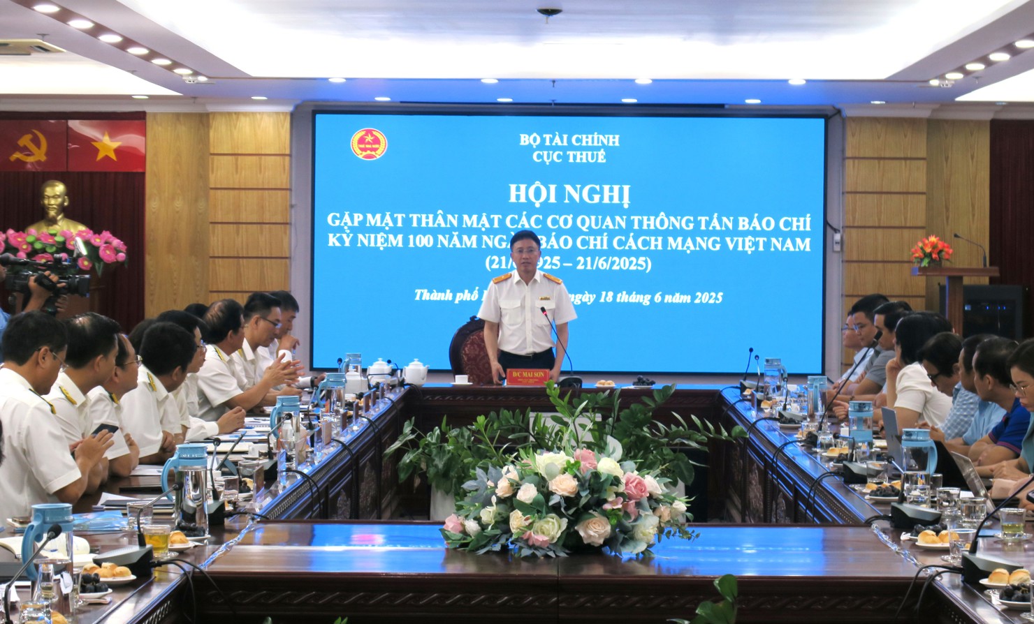 Cục Thuế gặp mặt c&aacute;c cơ quan Th&ocirc;ng tấn, b&aacute;o ch&iacute; tại TP. Hồ Ch&iacute; Minh, B&igrave;nh Dương v&agrave; B&agrave; Rịa - Vũng T&agrave;u. Ảnh: Đức Mỹ
