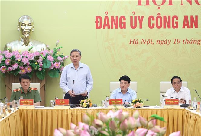 Tổng Bí thư Tô Lâm phát biểu tại hội nghị - Ảnh: TTXVN .