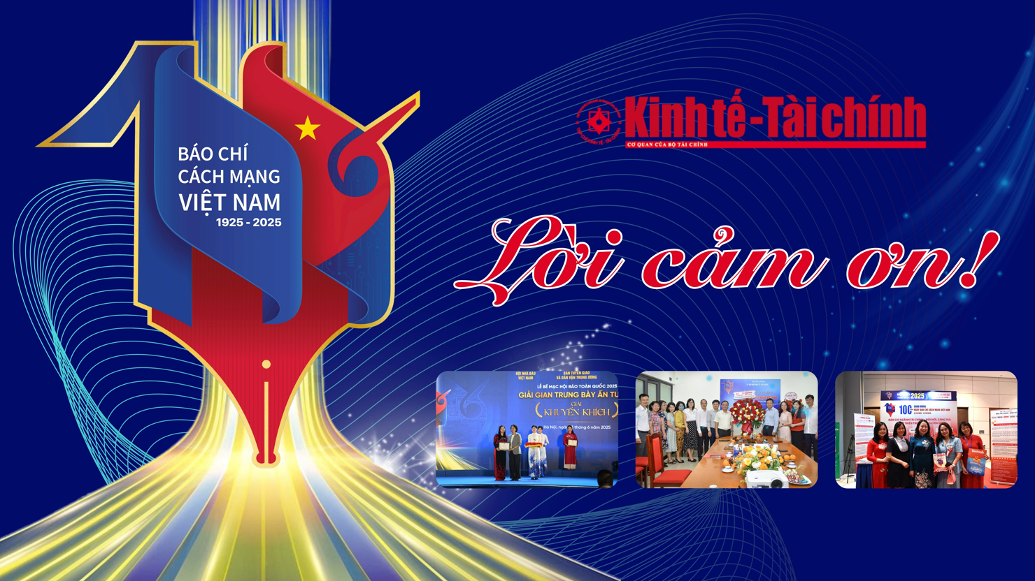 Lời cảm ơn của Tạp chí Kinh tế - Tài chính nhân dịp kỷ niệm 100 năm Ngày Báo chí Cách mạng Việt Nam - Ảnh 1