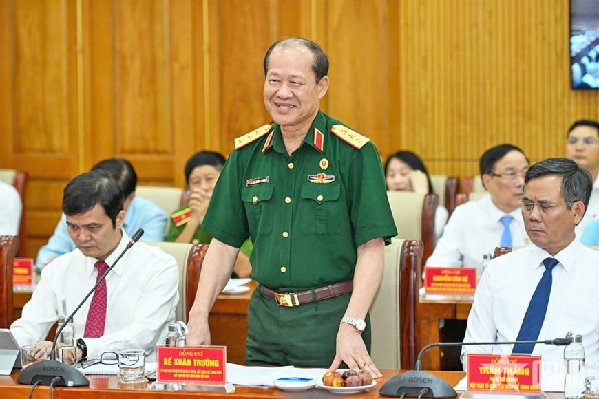 Các đại biểu phát biểu tại buổi làm việc. Nguồn: qdnd.vn.