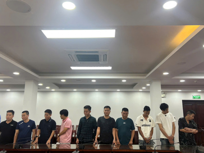 Các bị can liên quan đến vụ án xảy ra tại Viện Pháp y Tâm thần Trung ương thành phố Hà Nội.