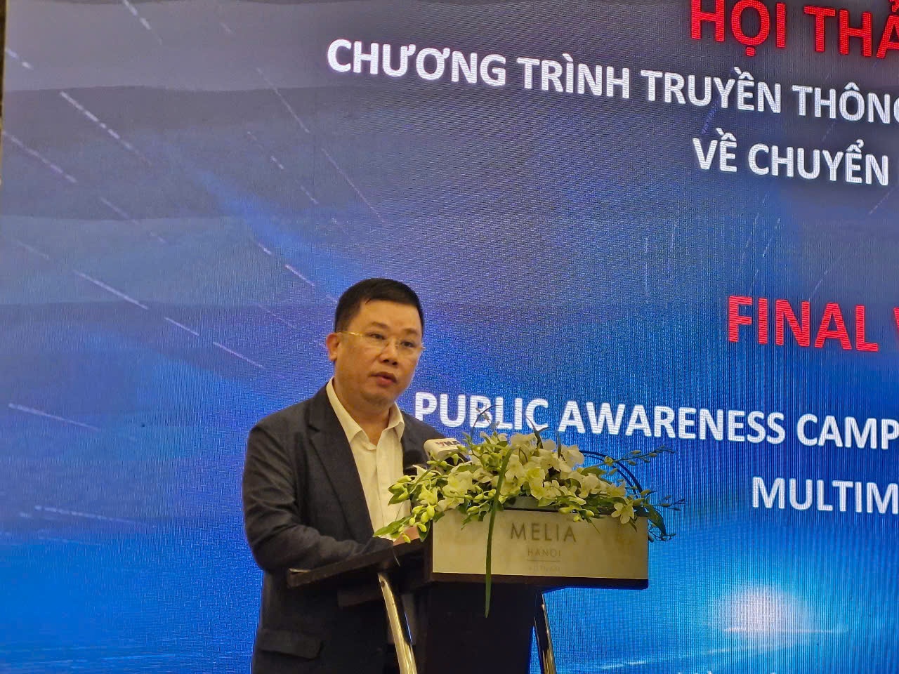 Ông Lê Tuấn Anh - Phó Vụ trưởng Vụ Tài chính - Kinh tế ngành (Bộ Tài chính) phát biểu tại hội thảo.