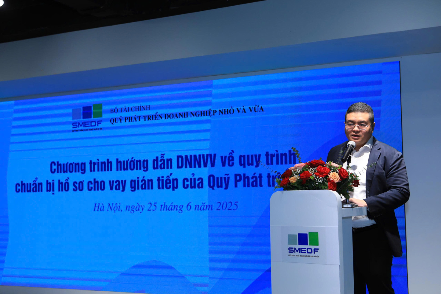 Ông Nguyễn Đức Long - Phó Giám đốc Quỹ Phát triển DNNVV.
