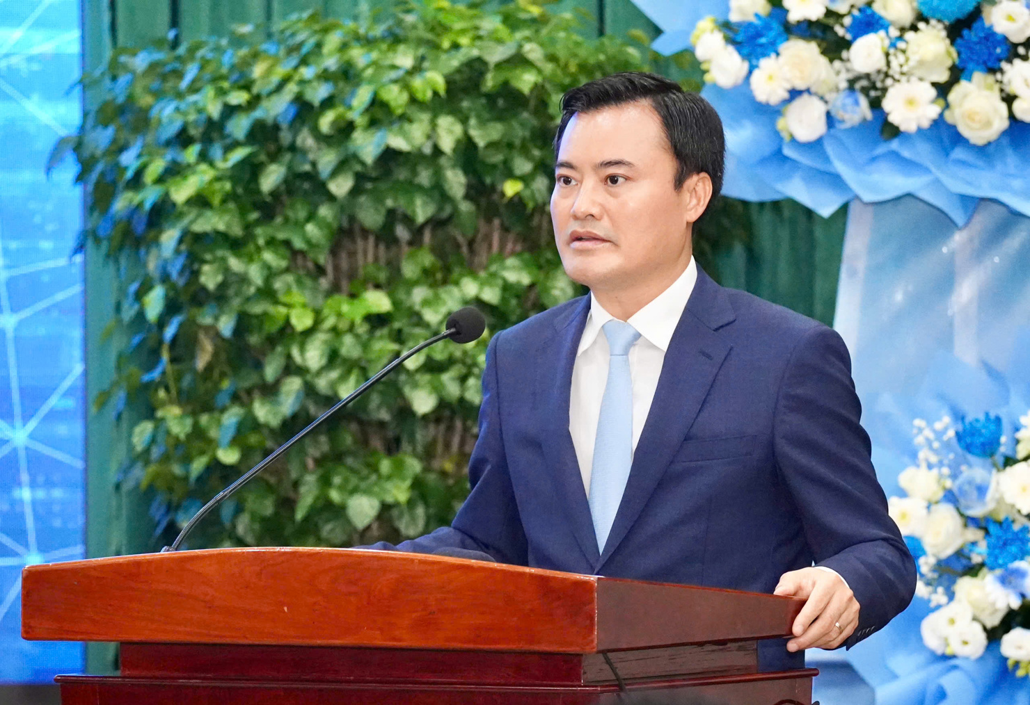 Ông Bùi Xuân Cường phát biểu