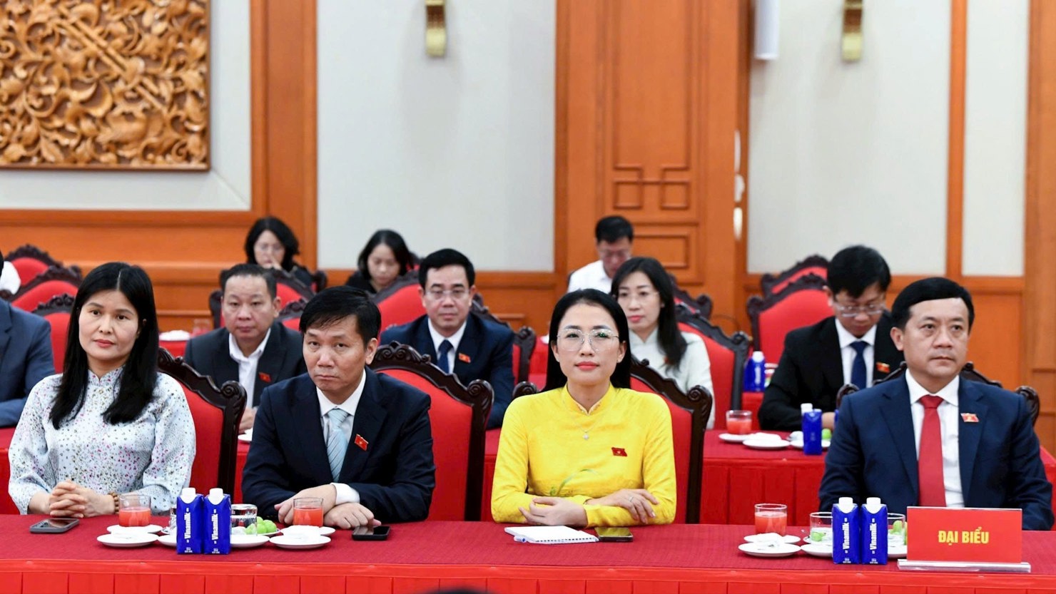 Các đại biểu dự cuộc gặp mặt. Ảnh: Lâm Hiển. 