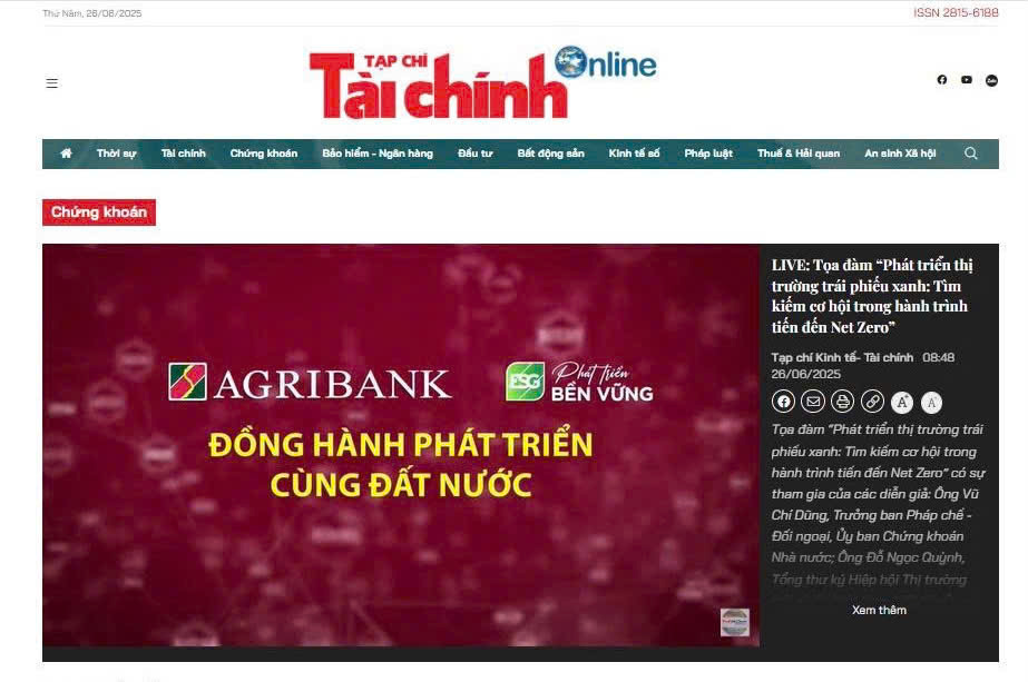 Tọa đàm được phát trực tuyến trên Tạp chí Kinh tế - Tài chính.