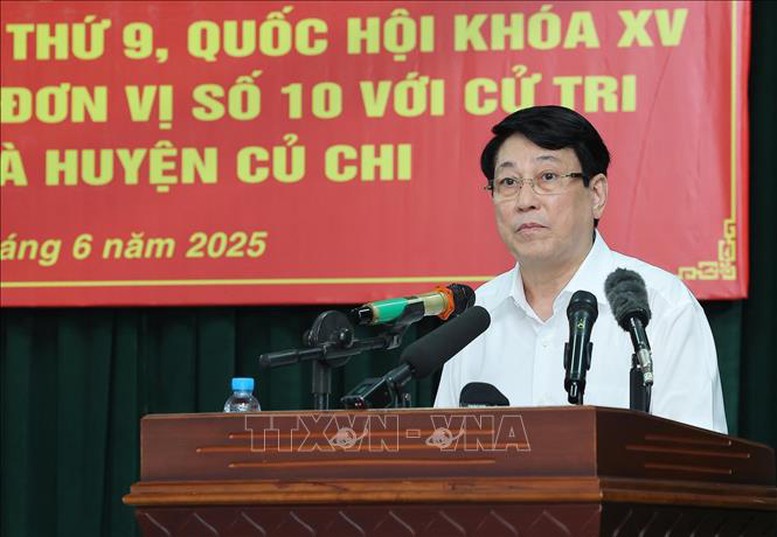 Chủ tịch nước nhấn mạnh, bộ máy sau hợp nhất phải hoạt động hiệu quả hơn và thực sự gần dân - Ảnh:TTXVN