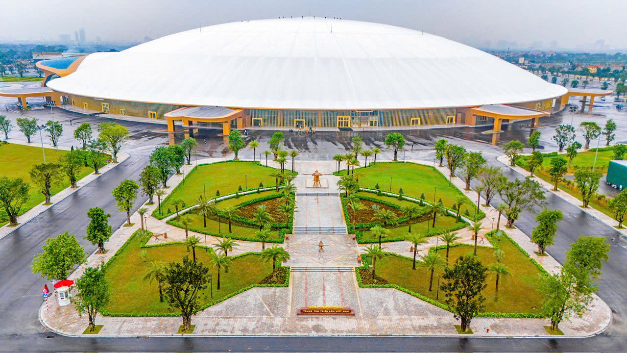 Nhà triển lãm Kim Quy có diện tích mặt sàn hơn 104.863 m²