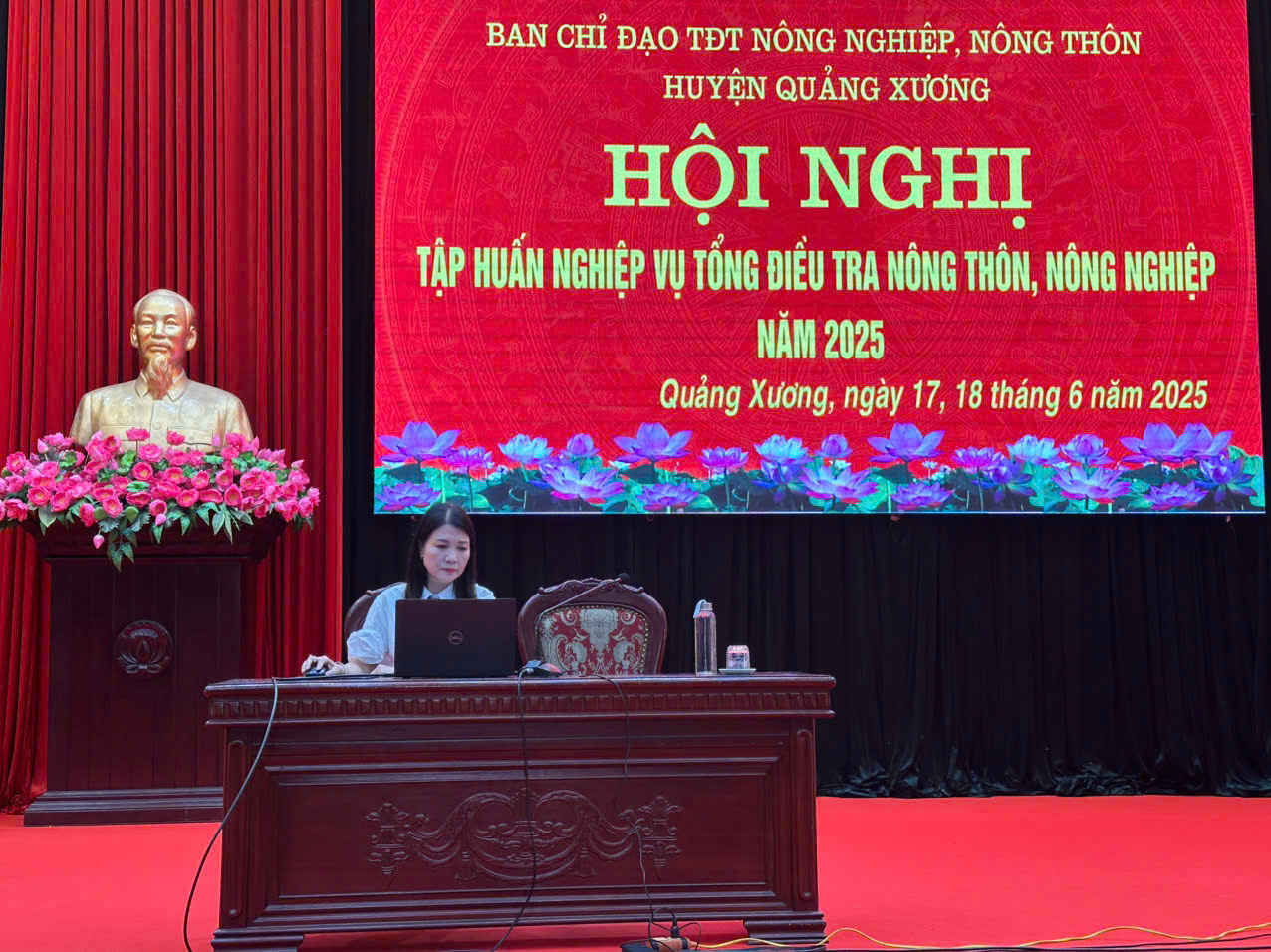 Hội nghị tập huấn nghiệp vụ Tổng điều tra nông thôn nông nghiệp 2025 tại huyện Quảng Xương.