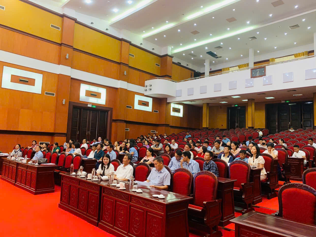 Toàn cảnh Hội nghị tập huấn nghiệp vụ Tổng điều tra nông thôn nông nghiệp 2025 tại huyện Quảng Xương