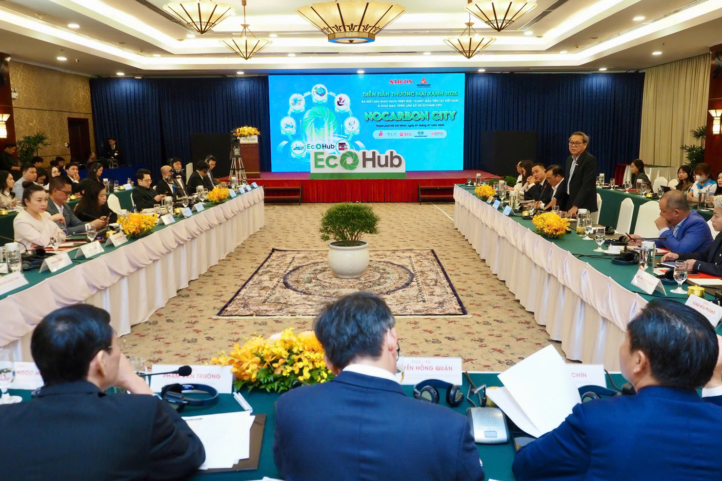 To&agrave;n cảnh Diễn đ&agrave;n Thương mại xanh.&nbsp;