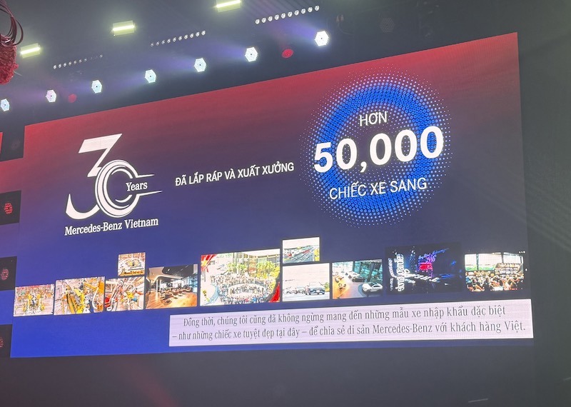 Sau 30 năm, Mercedes-Benz Việt Nam đ&atilde; lắp r&aacute;p v&agrave; xuất xưởng hơn 50.000 xe.&nbsp;