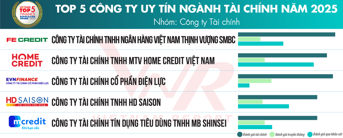 Top 5 Công ty uy tín ngành Tài chính năm 2025 - Nhóm: Công ty Tài chính.