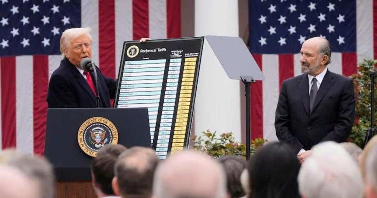 Tổng thống Donald Trump đã công bố một loạt mức thuế quan mới hồi tháng 4. Ảnh: Reuters.