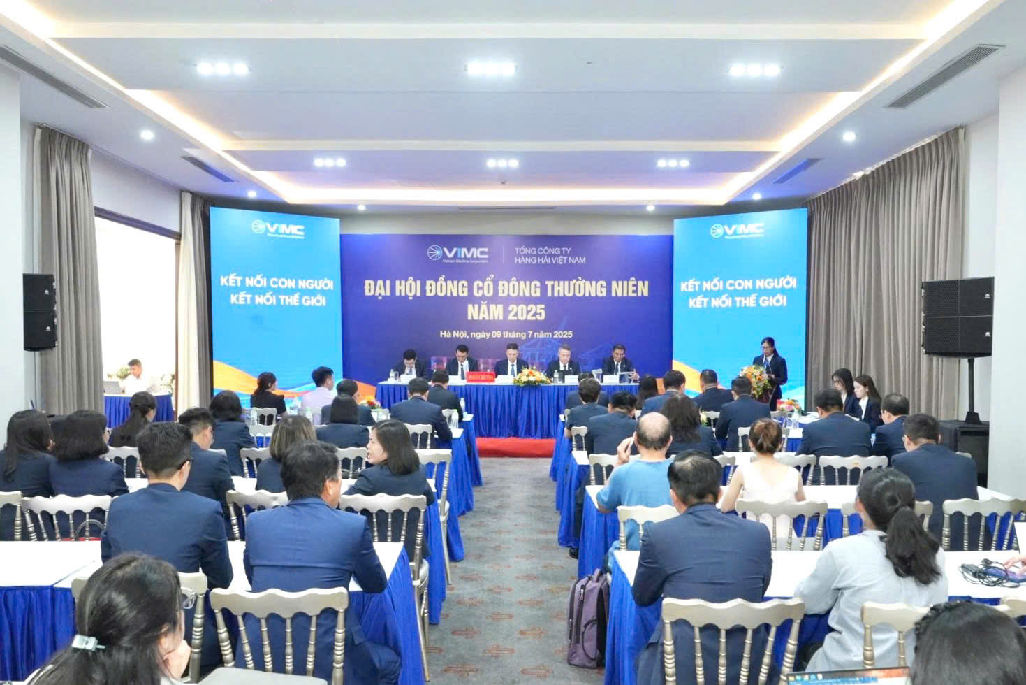 Quang cảnh Đại hội đồng cổ đông thường niên năm 2025 của VIMC. 