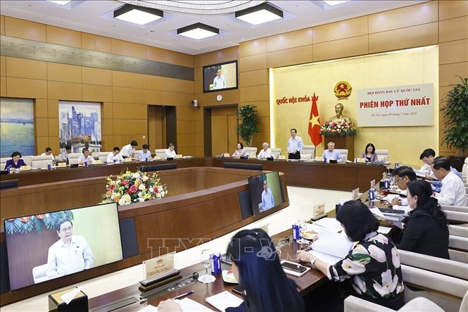 Phiên họp thứ nhất Hội đồng Bầu cử quốc gia - Ảnh 1