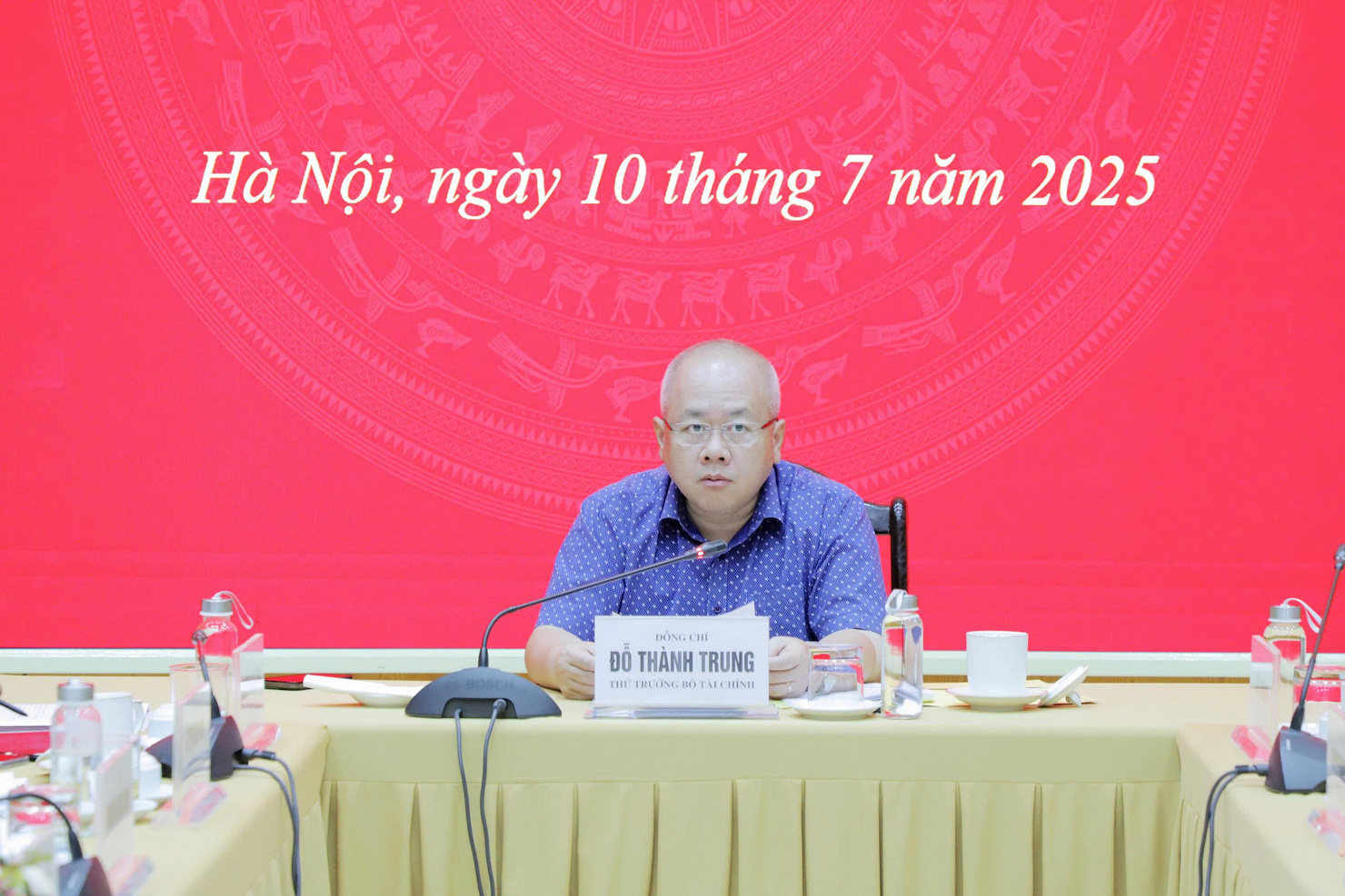 Thứ trưởng Đỗ Thành Trung phát biểu chỉ đạo.