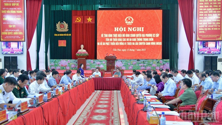 Quang cảnh hội nghị. (Ảnh: THANH GIANG). 