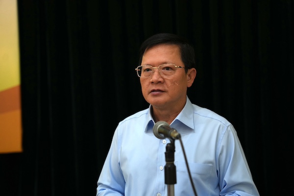 Thứ trưởng Bộ Tư pháp Mai Lương Khôi phát biểu tại Hội thảo. Ảnh: MOJ