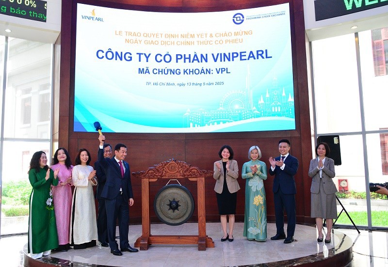 Công ty Cổ phần Vinpearl niêm yết trên HOSE, tháng 5/2025.