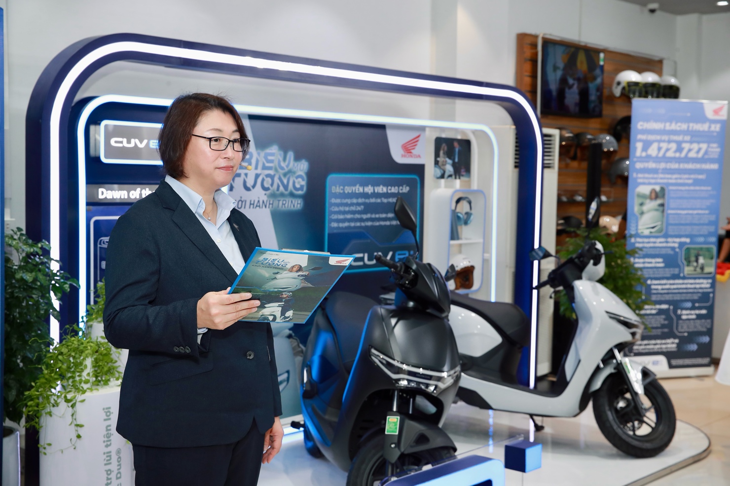 Tuy đi sau các đối thủ, song đại diện hãng cho biết Honda đã đặt mục tiêu đứng top 1 thị phần xe máy điện tại Việt Nam.