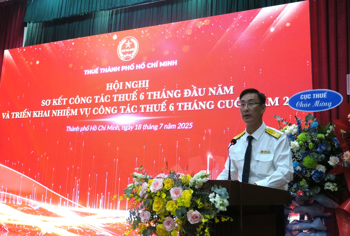 &Ocirc;ng Đo&agrave;n bongdaso tintuc Dũng - Trưởng Thuế TP. Hồ Ch&iacute; bongdaso tintuc cam kết ho&agrave;n th&agrave;nh vượt dự to&aacute;n năm 2025. Ảnh: Đức Mỹ
