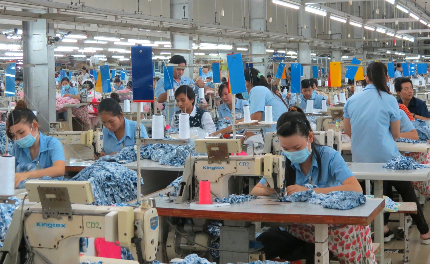 C&ocirc;ng nh&acirc;n C&ocirc;ng ty TNHH May Ch&iacute; Đạt, tỉnh T&acirc;y Ninh. Ảnh: Phạm Thọ