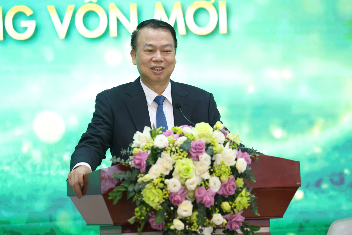 Thứ trưởng Bộ Tài chính Nguyễn Đức Chi phát biểu chỉ đạo tại Hội thảo. 