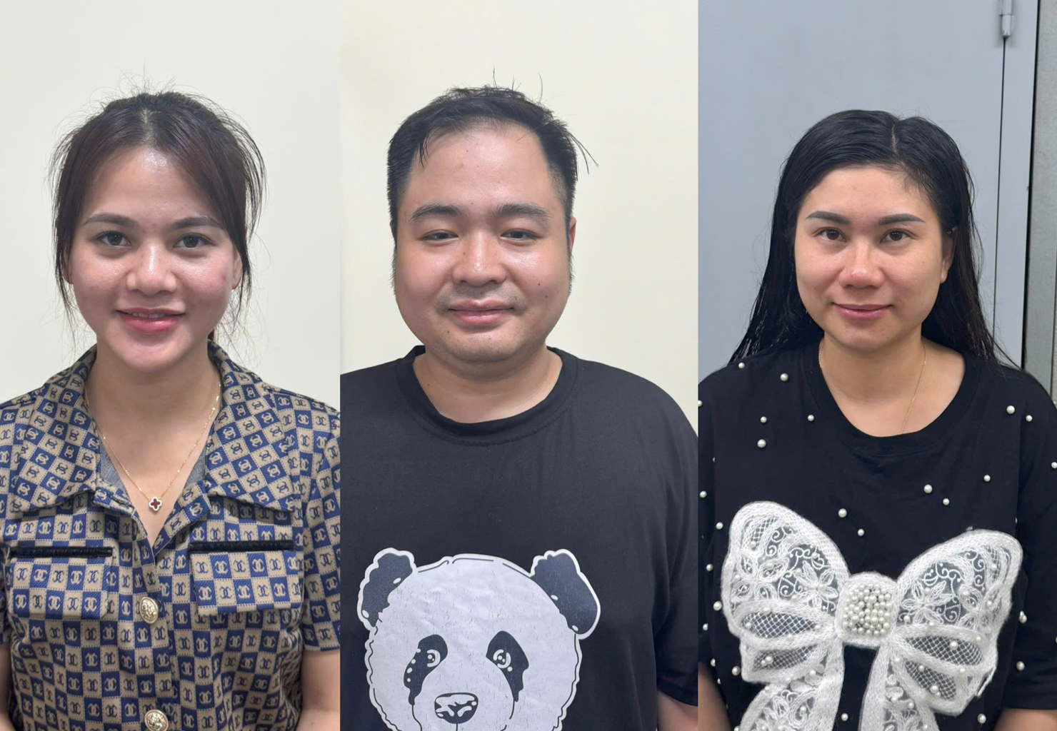 C&aacute;c đối tượng cầm đầu. Ảnh: C&ocirc;ng an TP. H&agrave; Nội.