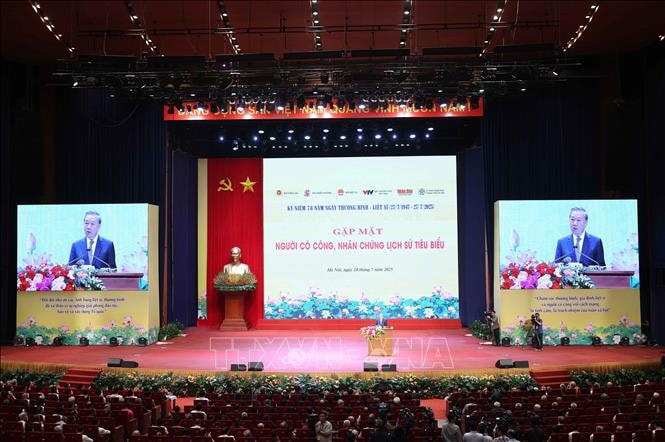 Tổng B&iacute; thư T&ocirc; L&acirc;m ph&aacute;t biểu. Ảnh: Thống Nhất/TTXVN. &nbsp;