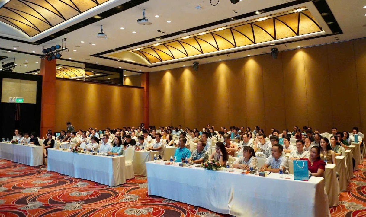 Đông đảo hộ kinh doanh, cá nhân kinh doanh tham gia hội thảo của VietinBank - Chi nhánh 6 TP. Hồ Chí Minh. Ảnh: Nguyên Phạm