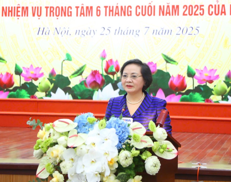 Bộ trưởng Phạm Thị Thanh Trà phát biểu tại Hội nghị.
