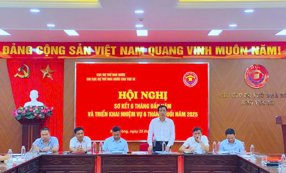 &Ocirc;ng L&ecirc; Văn Dương - Chi cục trưởng Chi cục DTNN khu vực III đề nghị to&agrave;n thể c&ocirc;ng chức, người lao động trong đoan vị n&ecirc;u cao tinh thần tr&aacute;ch nhiệm nỗ lực phấn đấu ho&agrave;n th&agrave;nh thắng lợi nhiệm vụ ch&iacute;nh trị được giao năm 2025.