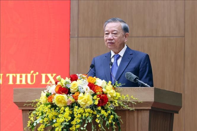 Tổng Bí thư Tô Lâm phát biểu. Ảnh: Phạm Kiên/TTXVN. 