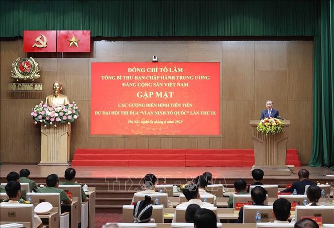 Tổng Bí thư Tô Lâm phát biểu. Ảnh: Thống Nhất/TTXVN. 