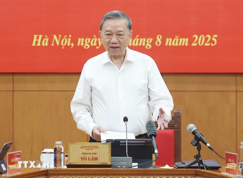 Tổng Bí thư Tô Lâm phát biểu. Ảnh: Thống Nhất/TTXVN. 