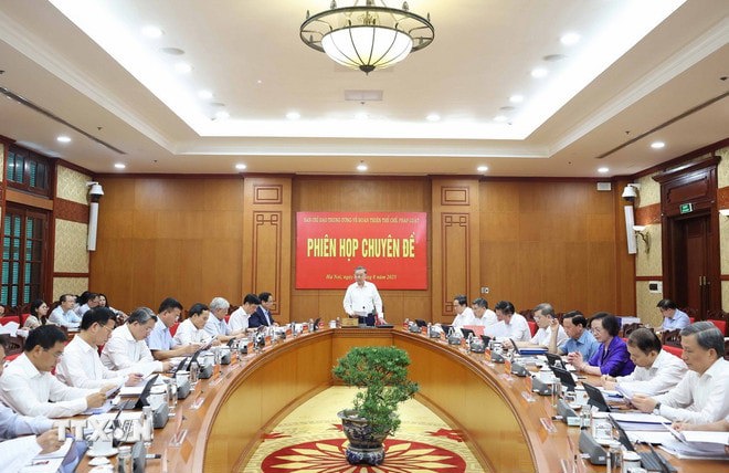 Tổng Bí thư Tô Lâm phát biểu. Ảnh: Thống Nhất/TTXVN. 
