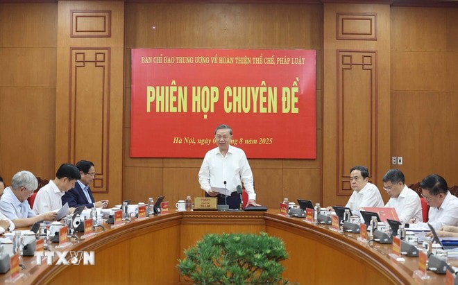 Tổng Bí thư Tô Lâm phát biểu. Ảnh: Thống Nhất/TTXVN. 