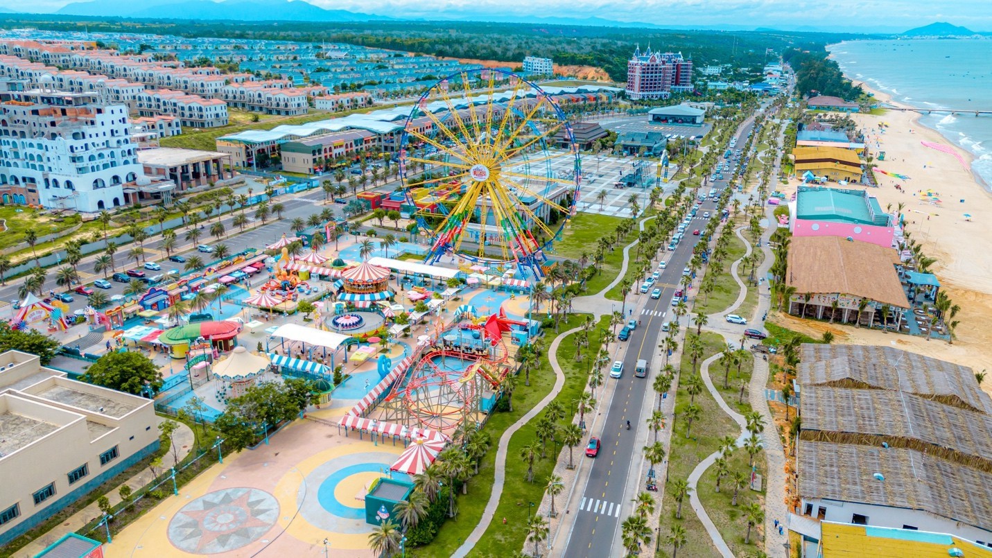 NovaWorld Phan Thiet ghi điểm với hệ sinh th&aacute;i tiện &iacute;ch to&agrave;n diện lưu tr&uacute; &ndash; vui chơi &ndash; ẩm thực. Ảnh: NVL