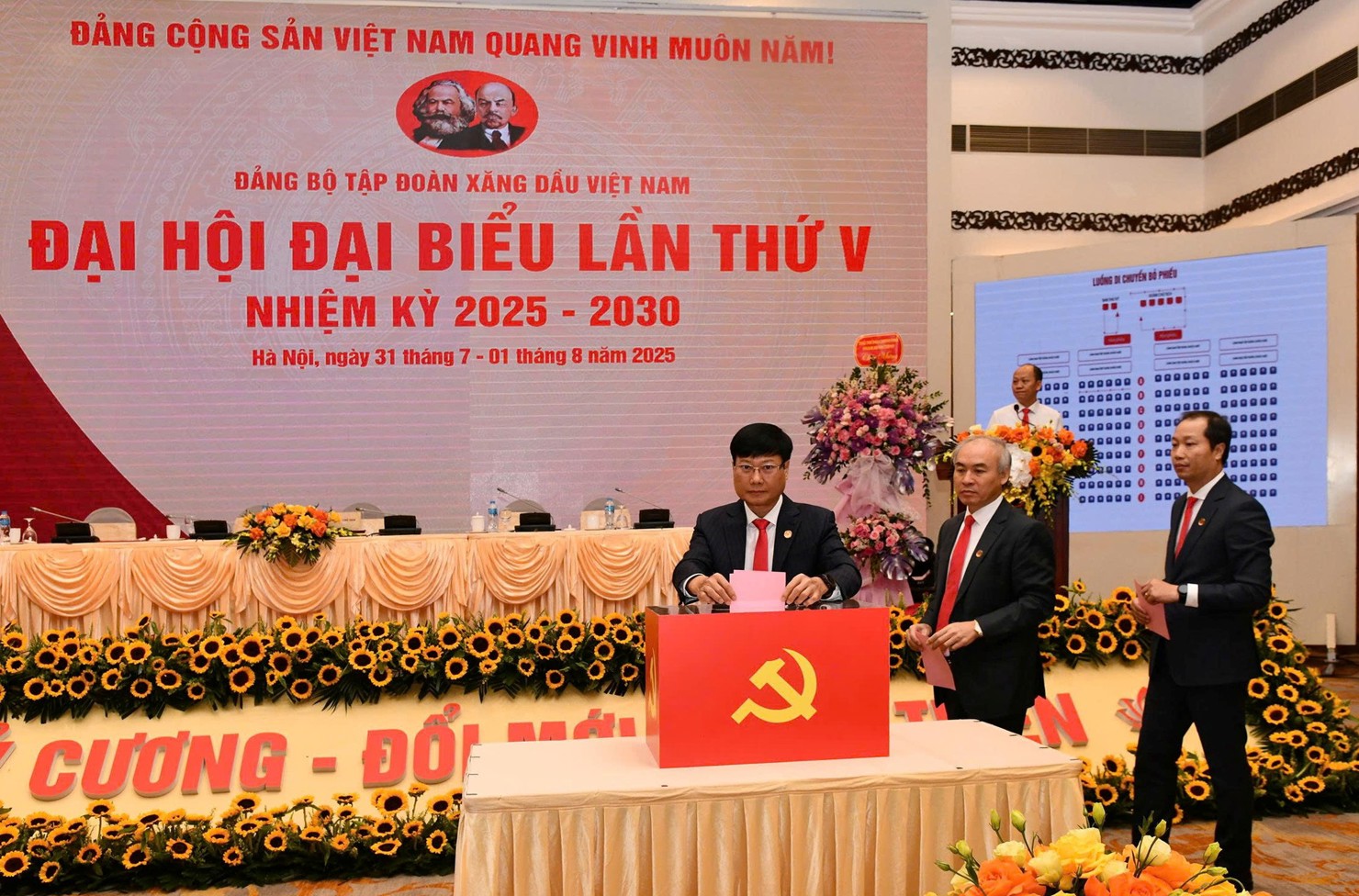 Đại hội bầu Ban Chấp h&agrave;nh Đảng bộ, Ban Thường vụ, B&iacute; thư, Ph&oacute; B&iacute; thư, Ủy ban Kiểm tra Tập đo&agrave;n Xăng dầu Việt Nam, nhiệm kỳ 2025-2030.