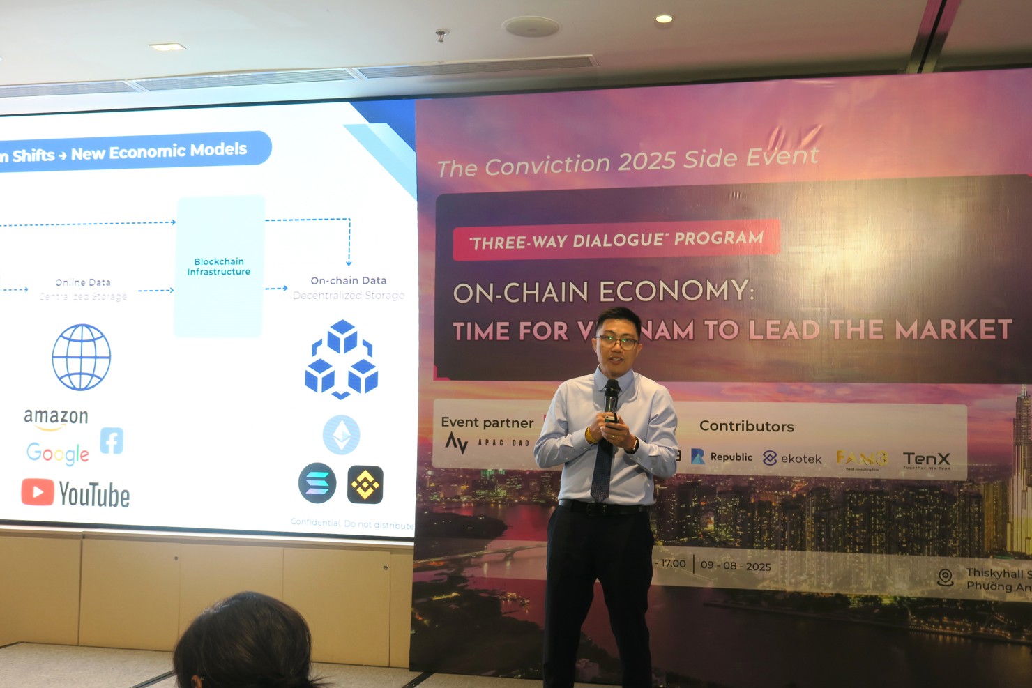 TS. Tony Trần - Gi&aacute;m đốc Nghi&ecirc;n cứu kinh tế on-chain tại Onchain Academy nh&igrave;n nhận Việt Nam c&ograve;n nhiều cơ hội để ph&aacute;t triển thị trường n&agrave;y. Ảnh: Đức Mỹ