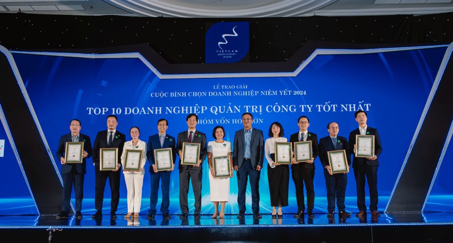 Top 10 Doanh nghiệp QTCT tốt nhất (Nh&oacute;m vốn ho&aacute; lớn) năm 2024