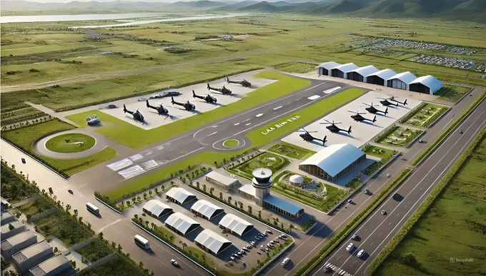 Sân bay Gia Bình được quy hoạch xây dựng trên diện tích khoảng 1.959,95 ha