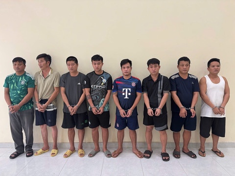 08 đối tượng bị bắt tạm giam