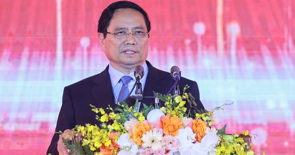 Thủ tướng Phạm Minh Chính dự Lễ khai trương Trung tâm dữ liệu quốc gia số 1 và chính thức đưa vào vận hành hệ thống Cơ sở dữ liệu quốc gia tại Trung tâm. Ảnh: VGP/Nhật Bắc
