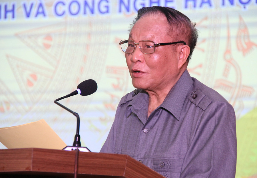 PGS.TS. H&agrave; Đức Trụ, Ph&oacute; Hiệu trưởng HUBT ph&aacute;t biểu khai&nbsp;